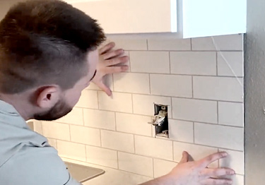 Kitchen backsplash tile kit includes maintenance-free panels and everything you 