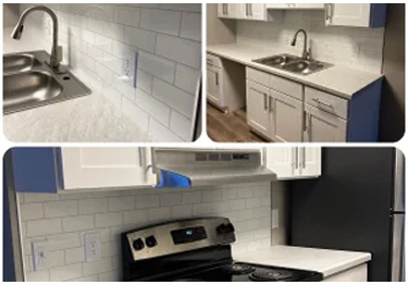 Kitchen backsplash tile kit includes maintenance-free panels and everything you 