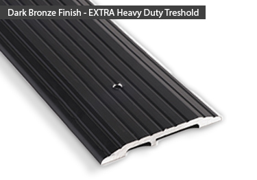 Exterior door threshold is ADA compliant and designed for delivery 