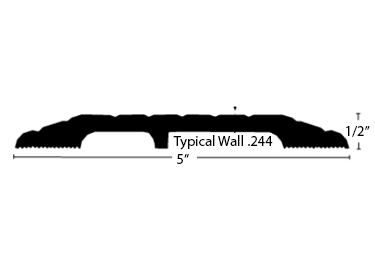 Exterior door threshold is ADA compliant and designed for delivery 