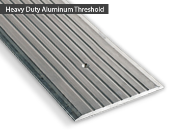 ADA threshold is extra heavy duty for delivery or storage doorways