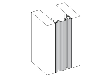 Wall to wall expansion joint 