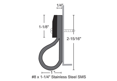 Overhead door seal keeps water