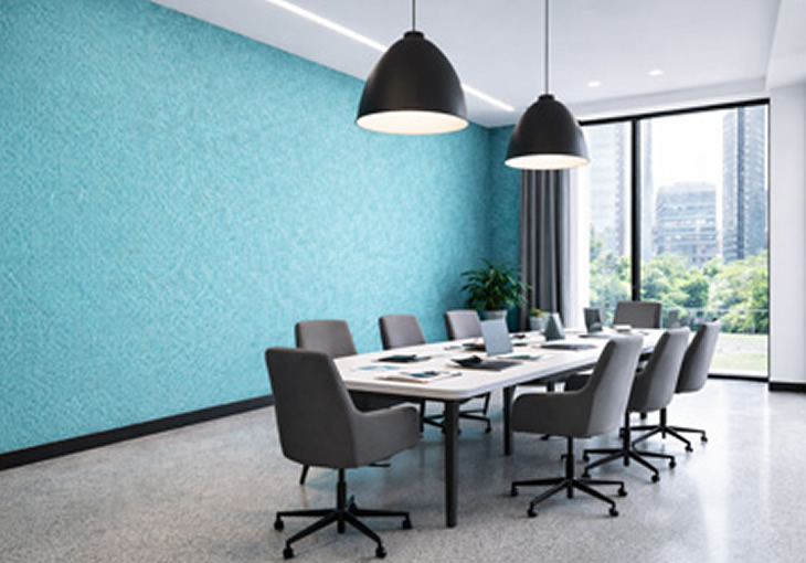 Wall sheet provides the look of premium wall covering with durability 
