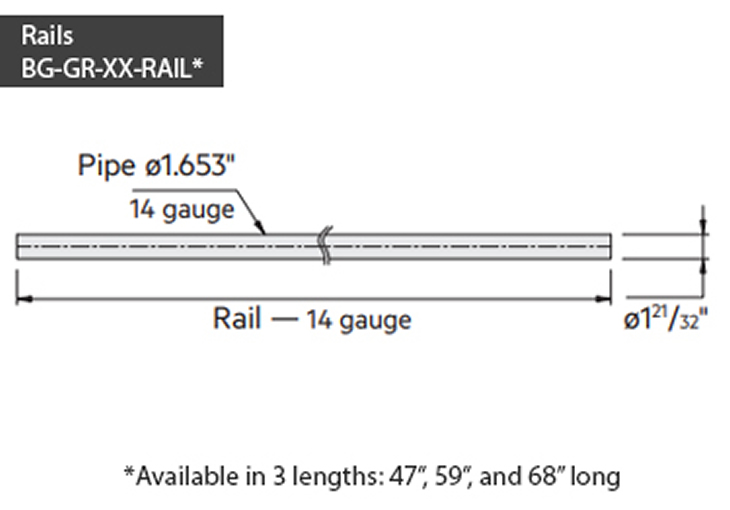 Modular rail system in brushed stainless steel guides customers in the store