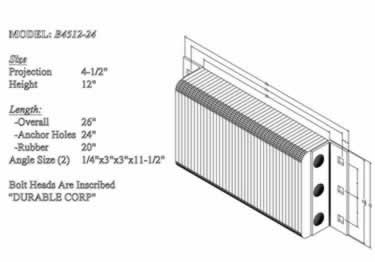 loading dock bumpers laminated