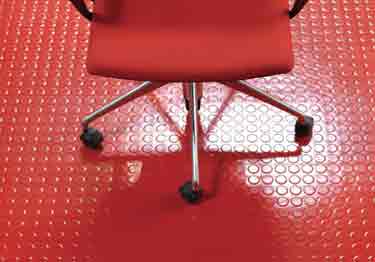 johnsonite roundel raised round rubber floor