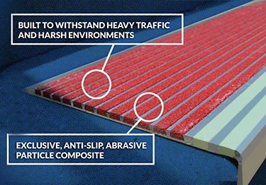metal stair treads and nosings