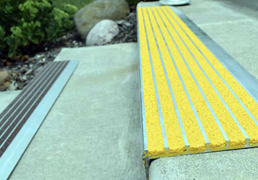 metal stair treads and nosings