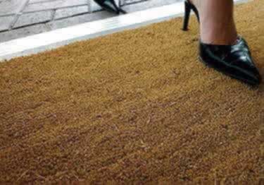 plastic backed cocoa floor matting