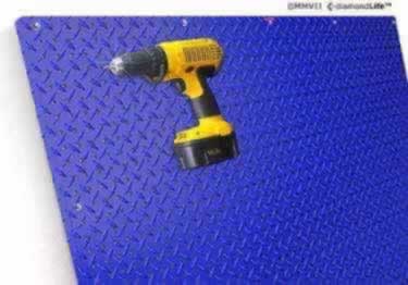 pegboard diamond plate metal design