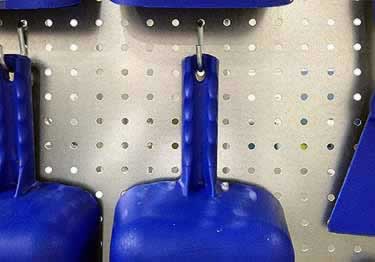 smooth metal pegboard