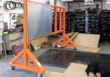 smooth metal pegboard