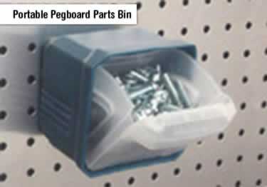 pegboard bins parts organizers
