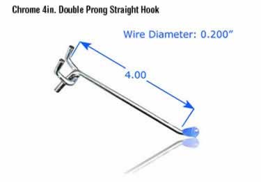 pegboard hooks chrome plated