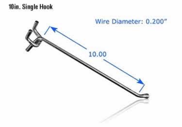 pegboard hooks chrome plated