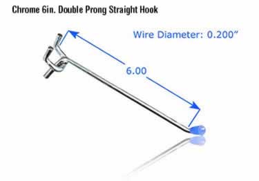 pegboard hooks chrome plated