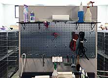 pegboard shelving baskets