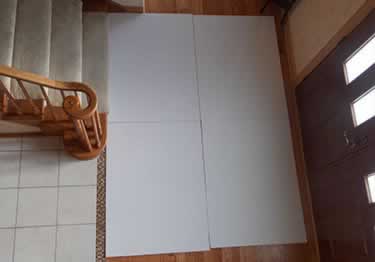 temporary floor pads