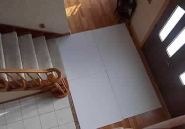temporary floor pads