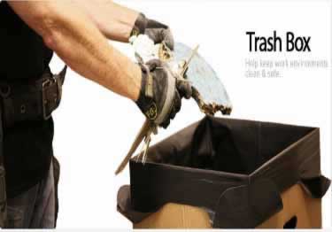 ramboard portable trash box