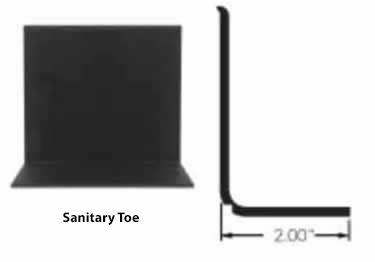 roppe sanitary toe rubber wall base