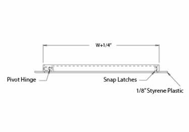acudor plastic flush access door
