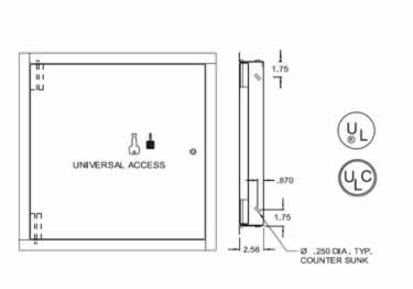 acudor uninsulated stainless access door