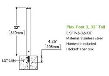mccue stainless steel post