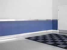 diamond plate chair rail smooth