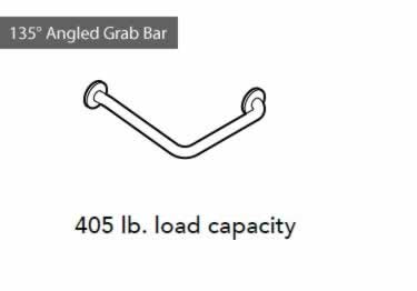grab bars stainless steel angled
