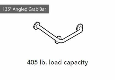 grab bars stainless steel angled
