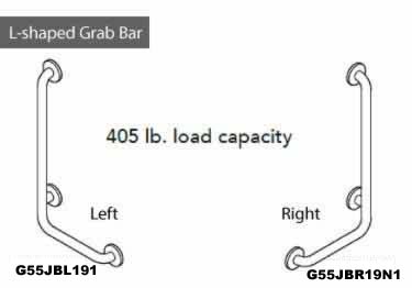 grab bars stainless steel angled