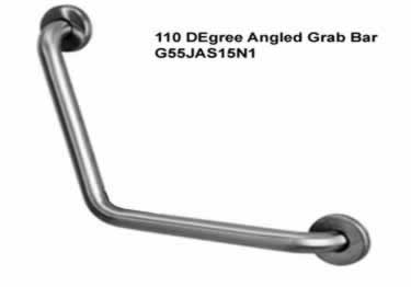 grab bars stainless steel angled