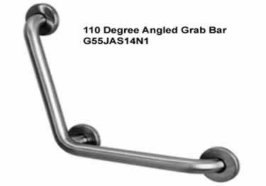 grab bars stainless steel angled