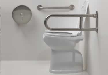 grab bars stainless steel angled