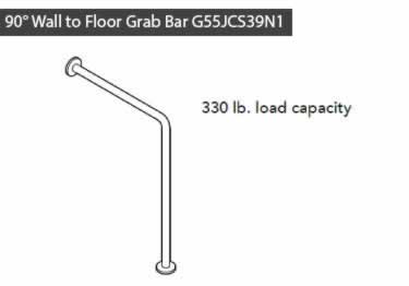 grab bars stainless steel wall to floor
