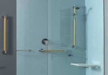 grab bars colored angled folding