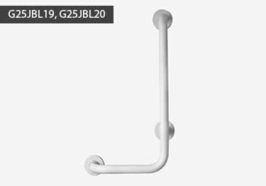 grab bars colored angled folding