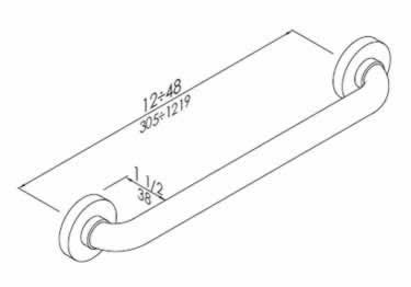 grab bars colored straight