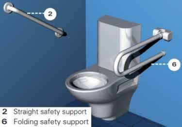 grab bars colored straight