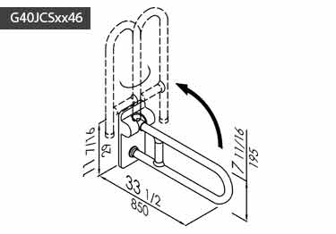 grab bars colored folding