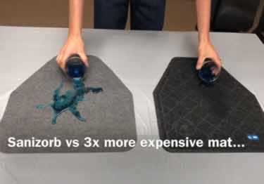 urinal mat grip backing