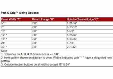 metal safety stair treads perf grip