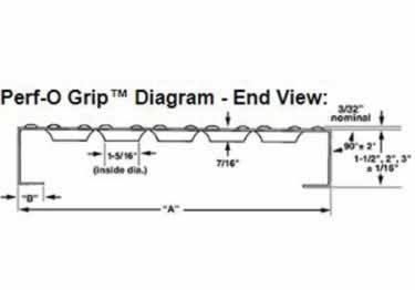 metal safety stair treads perf grip