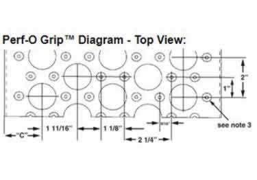 metal safety stair treads perf grip