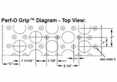 metal safety stair treads perf grip