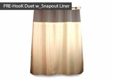 shower curtains hookless
