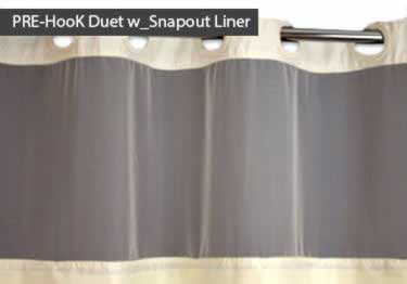 shower curtains hookless