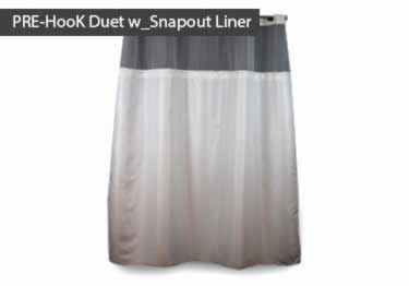 shower curtains hookless